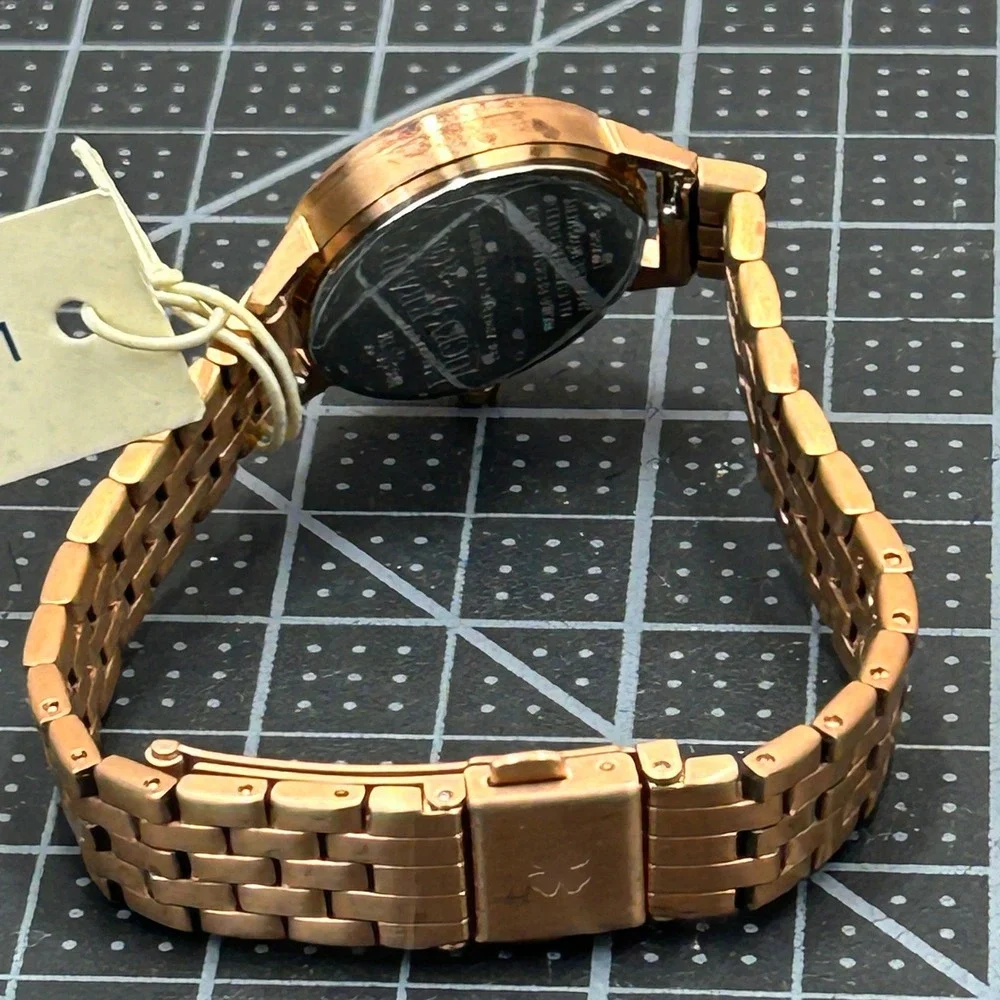 Lucky Brand Rose Gold‎ Tone Stainless Steel Watch LW00146 with Original Tag